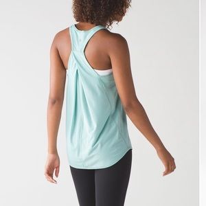 Lululemon Essential Tank Heathered Tonic Sea